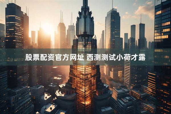 股票配资官方网址 西测测试小荷才露